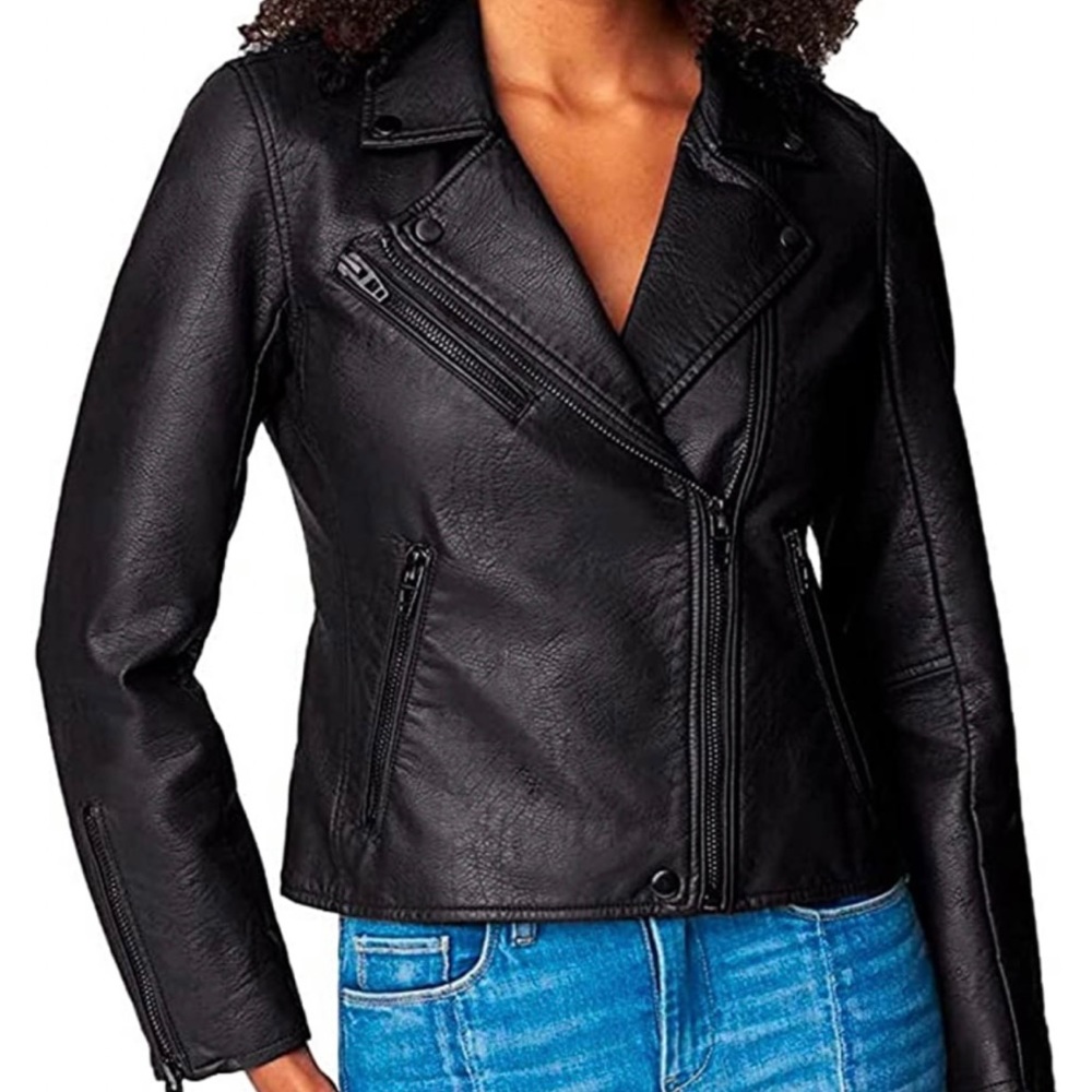 BLANK NYC BLACK LEATHER JACKET